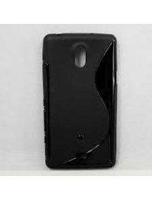 Funda TPU s-case Sony Ericsson LT30i Xperia T negra