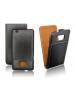 Funda de solapa Forcell Slim HTC One S negra