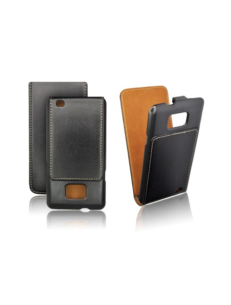 Funda de solapa Forcell Slim HTC One S negra