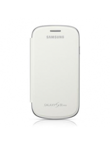 Funda libro Samsung EFC-1M7FW blanca I8190 Galaxy S3 mini