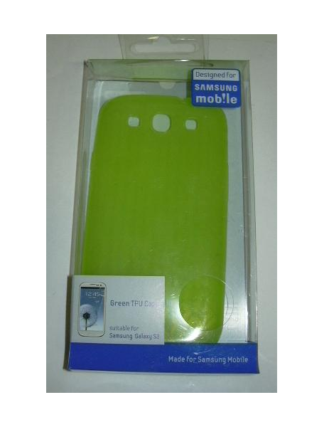 Funda TPU Samsung SAMGSVTPUGR verde i9300 Galaxy S3