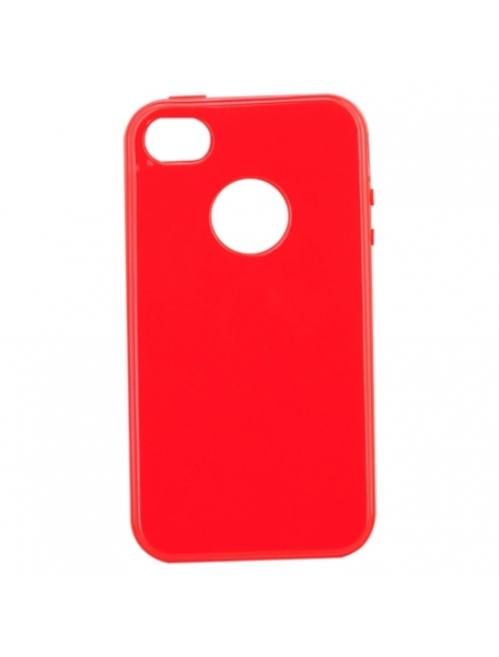 Funda TPU Telone s-case iPhone 4 - 4s roja