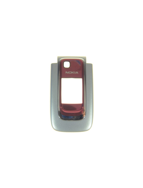 Carcasa frontal Nokia 6131 Plata - Rojo
