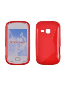 Funda TPU S-Case Telone Samsung S6500 Galaxy Mini 2 roja