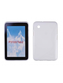 Funda TPU S-Case Telone Samsung P3100 Galaxy Tab 7.0 blanca
