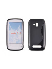 Funda TPU S-Case Telone Nokia Lumia 610 negra