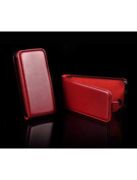 Funda de solapa en piel Telone Slim HTC Desire C roja