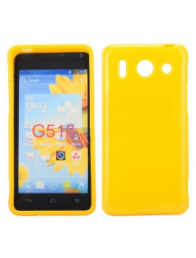 Funda TPU Huawei Ascend G510 - Orange Daytona amarilla