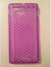 Funda TPU Sony Ericsson ST26i Xperia J morada