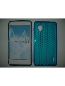 Funda TPU LG E975 Optimus G turquesa