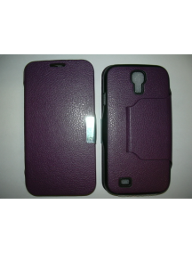 Funda libro trípode Samsung i9500 Galaxy S4 morada