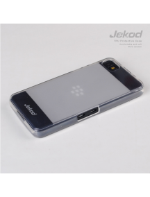 Funda TPU + lámina display Jekod Blackberry Z10 blanca