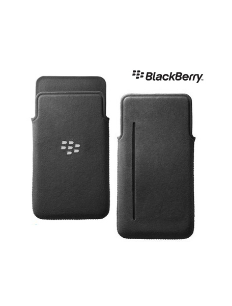 Funda microfibra Blackberry ACC-49282 Z10 negra
