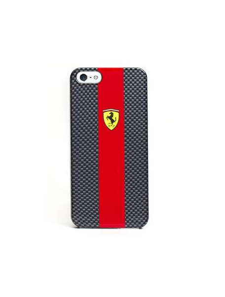 Funda Ferrari rígida Carbono - roja iPhone 5 FECBP5RE