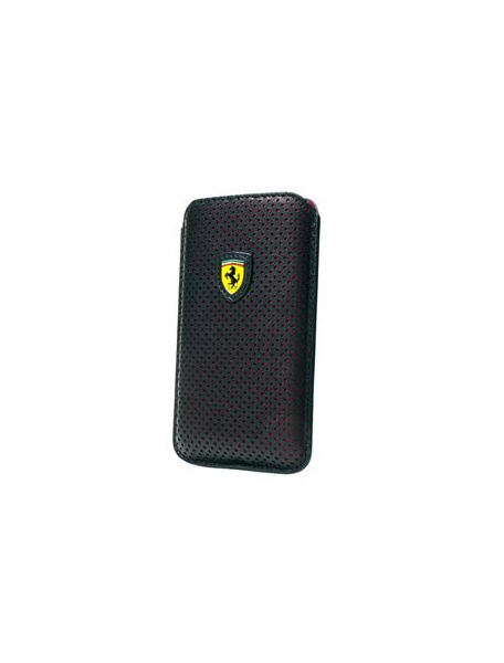 Funda Ferrari New Challange de piel negra iPhone 5 FECHFPPOP5