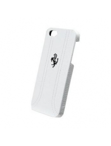 Funda Ferrari rígida de piel blanca FEFFHCP5FW iphone 5