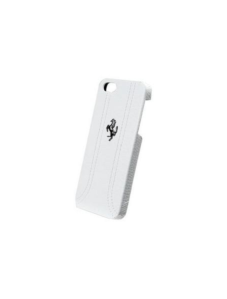 Funda Ferrari rígida de piel blanca FEFFHCP5FW iphone 5