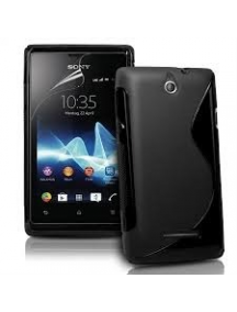 Funda TPU s-case Sony Ericsson C1505 Xperia E negra