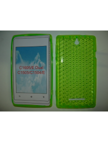 Funda TPU Sony Ericsson C1505 Xperia E verde