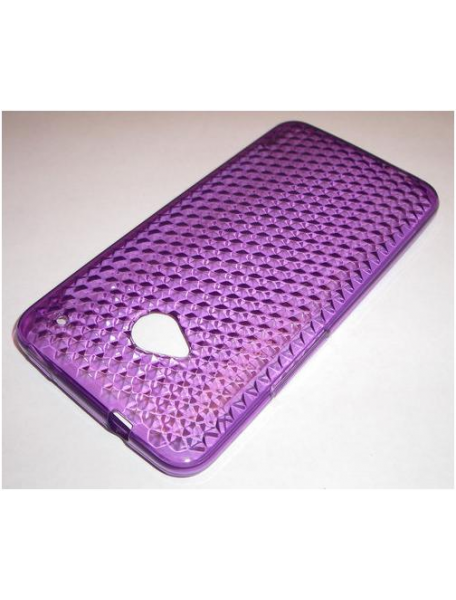 Funda TPU HTC One M7 lila