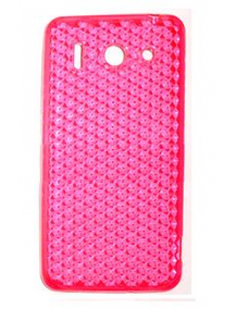 Funda TPU Huawei Ascend G510 Orange Daytona rosa diamante