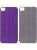 Sticker trasero de aluminio Apple iPhone 4 - 4S negro y lila