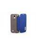 Funda libro Rock Elegant Samsung i9500 Galaxy S4 azul