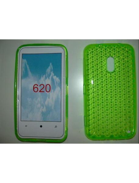 Funda TPU Nokia 620 Lumia verde