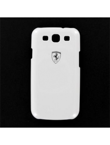 Funda ferrari Metallic rígida Blanca Samsung Galaxy S3 FESIHCS3W