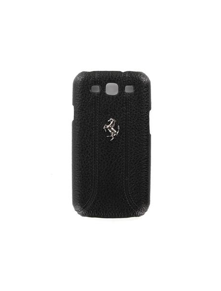 Funda de piel Ferrari Negra Samsung Galaxy S3 i9300 FEFFHCS3BL