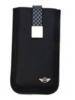 Funda cartuchera en piel Mini Cooper negra MNSLP4SQBL