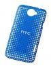 Protector Trasero rigido HTC One X, HC C740 azul