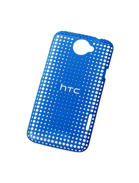 Protector Trasero rigido HTC One X, HC C740 azul