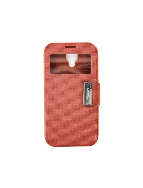 Funda libro Rock Flexible en piel Samsung i9500 café